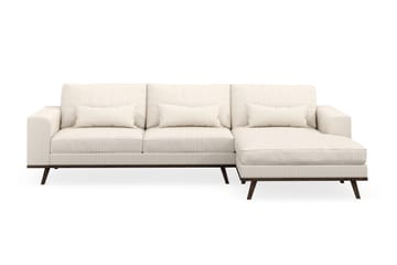 Copenhagen 4-sits Högervänd L-formad Divansoffa i Manchester - Beige - Möbler - Soffa - Divansoffa & schäslongsoffa - 4 sits soffa med divan