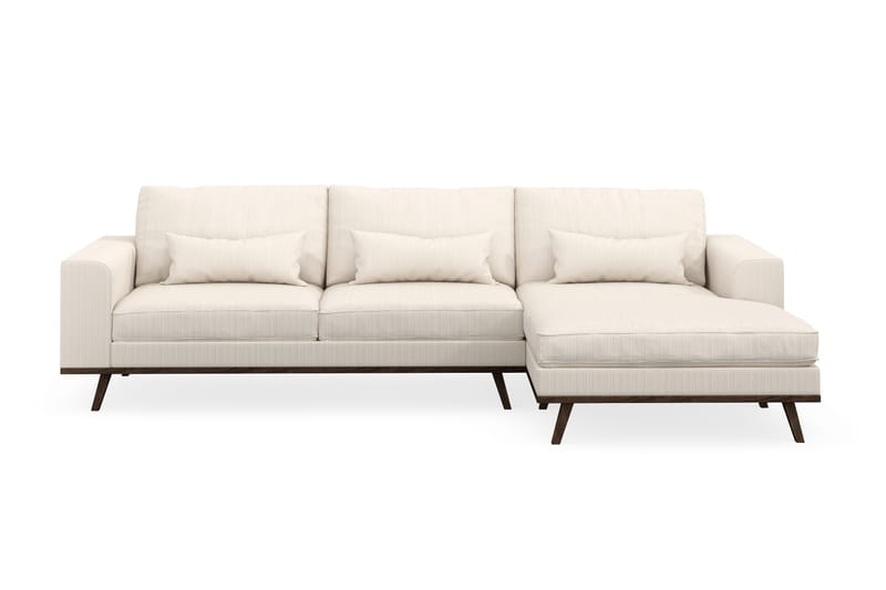 Copenhagen 4-sits Högervänd L-formad Divansoffa i Manchester - Beige - Möbler - Soffa - Divansoffa & schäslongsoffa - 4 sits soffa med divan