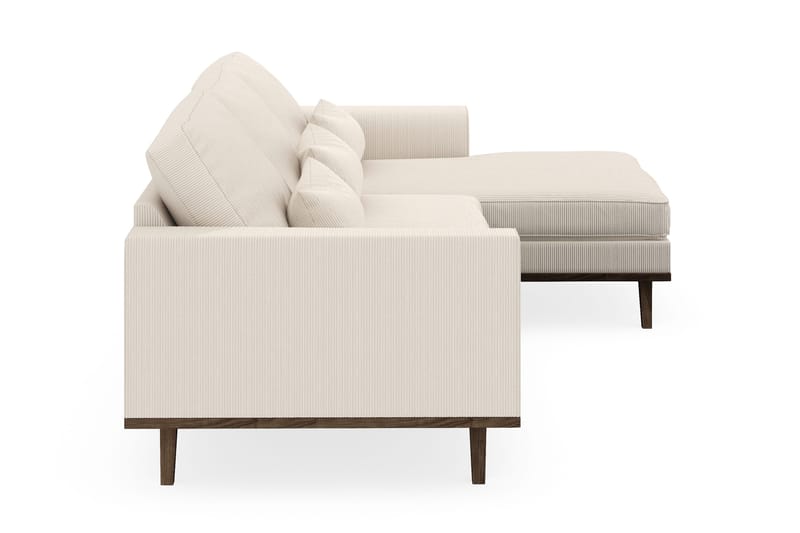 Copenhagen 4-sits Högervänd L-formad Divansoffa i Manchester - Beige - Möbler - Soffa - Divansoffa & schäslongsoffa - 4 sits soffa med divan