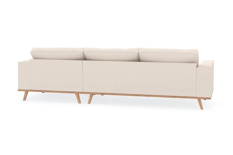 Copenhagen 4-sits Högervänd L-formad Divansoffa i Manchester - Beige - Möbler - Soffa - Divansoffa & schäslongsoffa - 4 sits soffa med divan