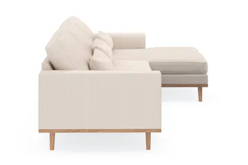 Copenhagen 4-sits Högervänd L-formad Divansoffa i Manchester - Beige - Möbler - Soffa - Divansoffa & schäslongsoffa - 4 sits soffa med divan