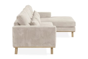 Copenhagen 4-sits Högervänd L-formad Divansoffa i Manchester - Beige - Möbler - Soffa - Divansoffa & schäslongsoffa - 4 sits soffa med divan