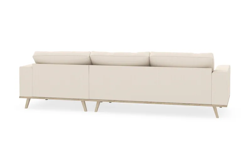 Copenhagen 4-sits Högervänd L-formad Divansoffa i Manchester - Beige - Möbler - Soffa - Divansoffa & schäslongsoffa - 4 sits soffa med divan