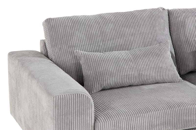 Copenhagen 4-sits Högervänd L-formad Divansoffa i Manchester - Ljusgrå - Möbler - Soffa - Divansoffa & schäslongsoffa - 4 sits soffa med divan
