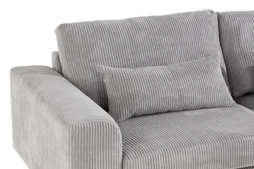 Copenhagen 4-sits Högervänd L-formad Divansoffa i Manchester - Ljusgrå - Möbler - Soffa - Divansoffa & schäslongsoffa - 4 sits soffa med divan