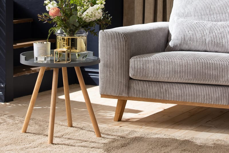 Copenhagen 4-sits Högervänd L-formad Divansoffa i Manchester - Ljusgrå - Möbler - Soffa - Divansoffa & schäslongsoffa - 4 sits soffa med divan