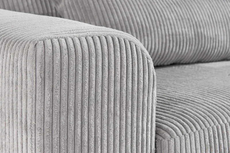 Copenhagen 4-sits Högervänd L-formad Divansoffa i Manchester - Ljusgrå - Möbler - Soffa - Divansoffa & schäslongsoffa - 4 sits soffa med divan