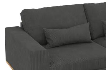 Copenhagen 4-sits Högervänd L-formad Divansoffa i Manchester - Mörkgrå - Möbler - Soffa - Divansoffa & schäslongsoffa - 4 sits soffa med divan
