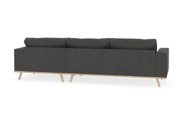 Copenhagen 4-sits Högervänd L-formad Divansoffa i Manchester - Mörkgrå - Möbler - Soffa - Divansoffa & schäslongsoffa - 4 sits soffa med divan