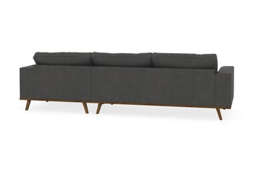 Copenhagen 4-sits Högervänd L-formad Divansoffa i Manchester - Mörkgrå - Möbler - Soffa - Divansoffa & schäslongsoffa - 4 sits soffa med divan