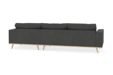 Copenhagen 4-sits Högervänd L-formad Divansoffa i Manchester - Mörkgrå - Möbler - Soffa - Divansoffa & schäslongsoffa - 4 sits soffa med divan