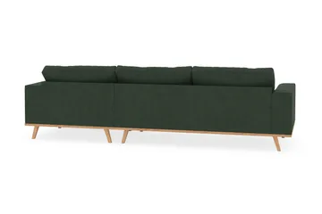 Copenhagen 4-sits Högervänd L-formad Divansoffa i Manchester - Mörkgrön - Möbler - Soffa - Divansoffa & schäslongsoffa - 4 sits soffa med divan