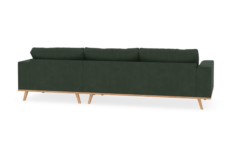 Copenhagen 4-sits Högervänd L-formad Divansoffa i Manchester - Mörkgrön - Möbler - Soffa - Divansoffa & schäslongsoffa - 4 sits soffa med divan