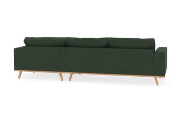 Copenhagen 4-sits Högervänd L-formad Divansoffa i Manchester - Mörkgrön - Möbler - Soffa - Divansoffa & schäslongsoffa - 4 sits soffa med divan