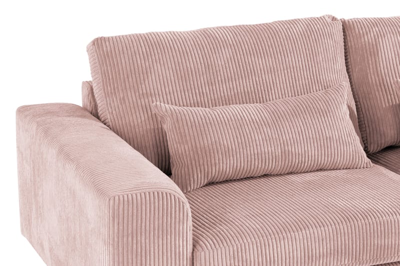 Copenhagen 4-sits Högervänd L-formad Divansoffa i Manchester - Rosa - Möbler - Soffa - Divansoffa & schäslongsoffa - 4 sits soffa med divan