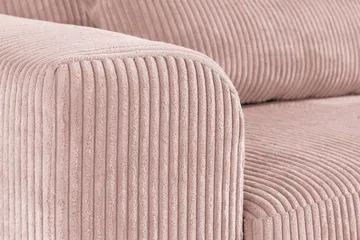 Copenhagen 4-sits Högervänd L-formad Divansoffa i Manchester - Rosa - Möbler - Soffa - Divansoffa & schäslongsoffa - 4 sits soffa med divan