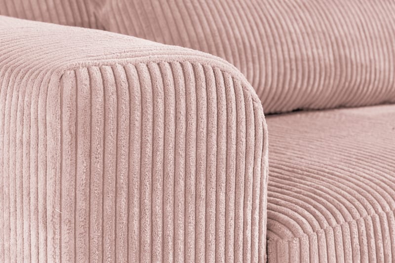 Copenhagen 4-sits Högervänd L-formad Divansoffa i Manchester - Rosa - Möbler - Soffa - Divansoffa & schäslongsoffa - 4 sits soffa med divan