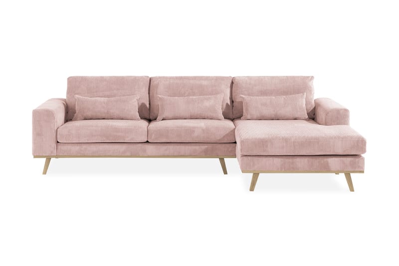 Copenhagen 4-sits Högervänd L-formad Divansoffa i Manchester, Rosa
