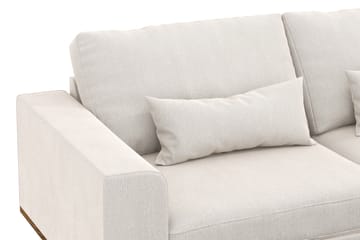 Copenhagen 4-sits Högervänd L-formad Divansoffa i Sammet - Krämvit - Möbler - Soffa - Divansoffa & schäslongsoffa - 4 sits soffa med divan