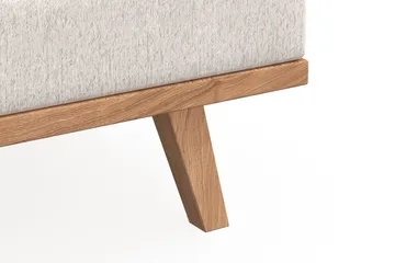 Copenhagen 4-sits Högervänd L-formad Divansoffa i Sammet - Krämvit - Möbler - Soffa - Divansoffa & schäslongsoffa - 4 sits soffa med divan