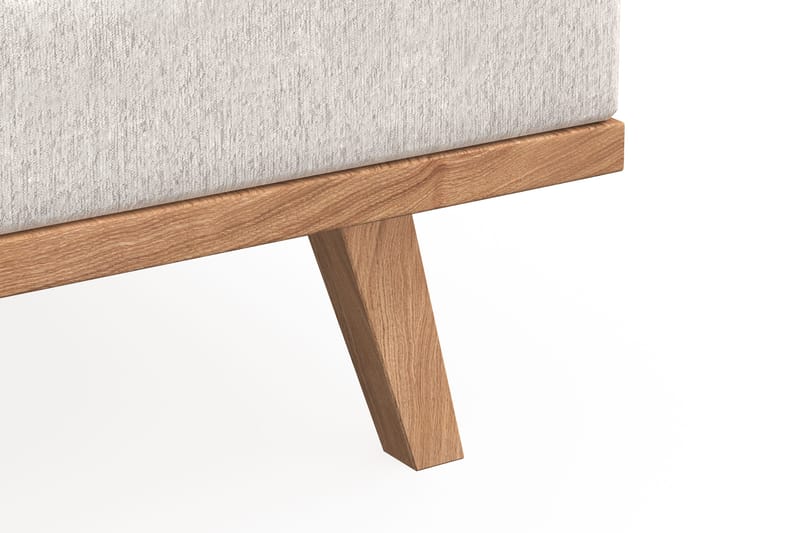 Copenhagen 4-sits Högervänd L-formad Divansoffa i Sammet - Krämvit - Möbler - Soffa - Divansoffa & schäslongsoffa - 4 sits soffa med divan