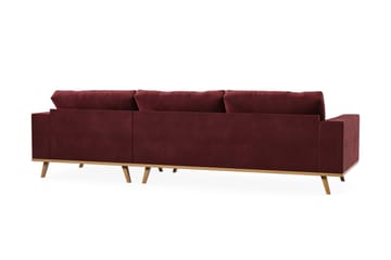 Copenhagen 4-sits Högervänd L-formad Divansoffa i Sammet - Lila - Möbler - Soffa - Divansoffa & schäslongsoffa - 4 sits soffa med divan