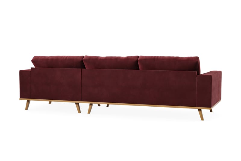 Copenhagen 4-sits Högervänd L-formad Divansoffa i Sammet - Lila - Möbler - Soffa - Divansoffa & schäslongsoffa - 4 sits soffa med divan