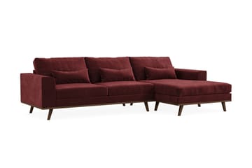 Copenhagen 4-sits Högervänd L-formad Divansoffa i Sammet - Lila - Möbler - Soffa - Divansoffa & schäslongsoffa - 4 sits soffa med divan