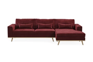 Copenhagen 4-sits Högervänd L-formad Divansoffa i Sammet - Lila - Möbler - Soffa - Divansoffa & schäslongsoffa - 4 sits soffa med divan