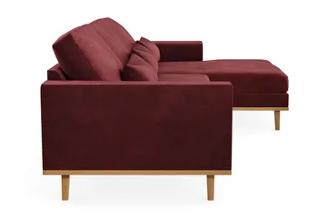 Copenhagen 4-sits Högervänd L-formad Divansoffa i Sammet - Lila - Möbler - Soffa - Divansoffa & schäslongsoffa - 4 sits soffa med divan