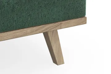 Copenhagen 4-sits Högervänd L-formad Divansoffa i Sammet - Mörkgrön - Möbler - Soffa - Divansoffa & schäslongsoffa - 4 sits soffa med divan