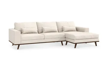 Copenhagen 4-sits Högervänd L-formad Divansoffa i Tyg - Beige - Möbler - Soffa - Divansoffa & schäslongsoffa - 4 sits soffa med divan