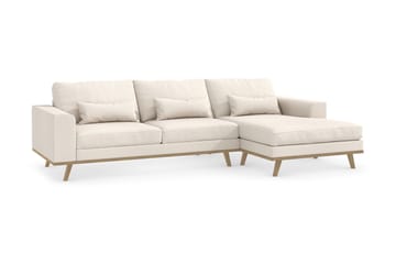 Copenhagen 4-sits Högervänd L-formad Divansoffa i Tyg - Beige - Möbler - Soffa - Divansoffa & schäslongsoffa - 4 sits soffa med divan