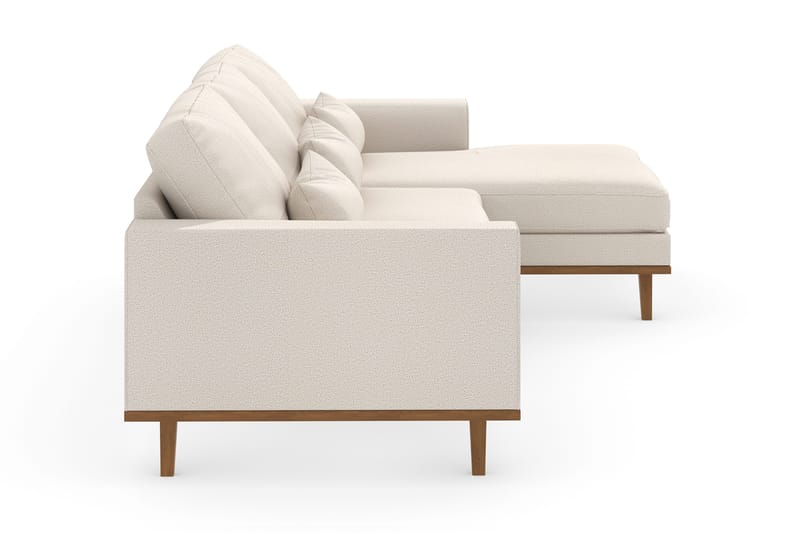 Copenhagen 4-sits Högervänd L-formad Divansoffa i Tyg - Beige - Möbler - Soffa - Divansoffa & schäslongsoffa - 4 sits soffa med divan