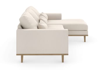 Copenhagen 4-sits Högervänd L-formad Divansoffa i Tyg - Beige - Möbler - Soffa - Divansoffa & schäslongsoffa - 4 sits soffa med divan