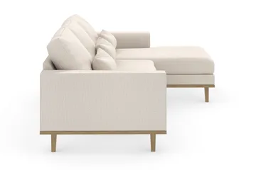 Copenhagen 4-sits Högervänd L-formad Divansoffa i Tyg - Beige - Möbler - Soffa - Divansoffa & schäslongsoffa - 4 sits soffa med divan