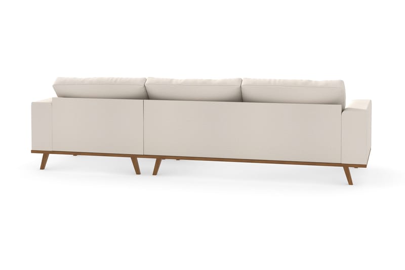 Copenhagen 4-sits Högervänd L-formad Divansoffa i Tyg - Beige - Möbler - Soffa - Divansoffa & schäslongsoffa - 4 sits soffa med divan