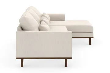 Copenhagen 4-sits Högervänd L-formad Divansoffa i Tyg - Beige - Möbler - Soffa - Divansoffa & schäslongsoffa - 4 sits soffa med divan