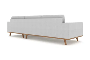 Copenhagen 4-sits Högervänd L-formad Divansoffa i Tyg - Grå - Möbler - Soffa - Divansoffa & schäslongsoffa - 4 sits soffa med divan