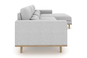 Copenhagen 4-sits Högervänd L-formad Divansoffa i Tyg - Grå - Möbler - Soffa - Divansoffa & schäslongsoffa - 4 sits soffa med divan