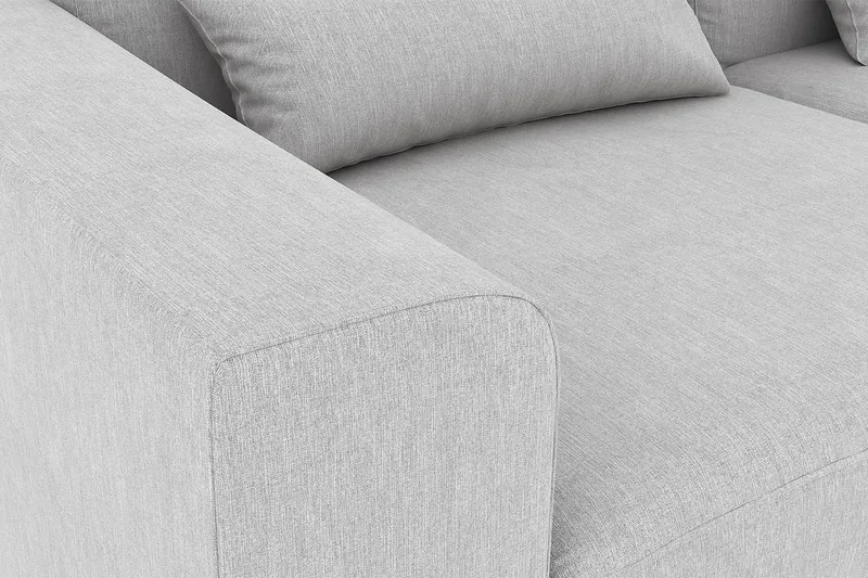 Copenhagen 4-sits Högervänd L-formad Divansoffa i Tyg - Grå - Möbler - Soffa - Divansoffa & schäslongsoffa - 4 sits soffa med divan