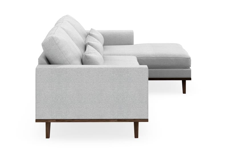 Copenhagen 4-sits Högervänd L-formad Divansoffa i Tyg - Ljusgrå - Möbler - Soffa - Divansoffa & schäslongsoffa - 4 sits soffa med divan