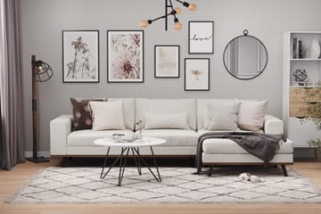 Copenhagen 4-sits Högervänd L-formad Divansoffa i Tyg - Ljusgrå - Möbler - Soffa - Divansoffa & schäslongsoffa - 4 sits soffa med divan