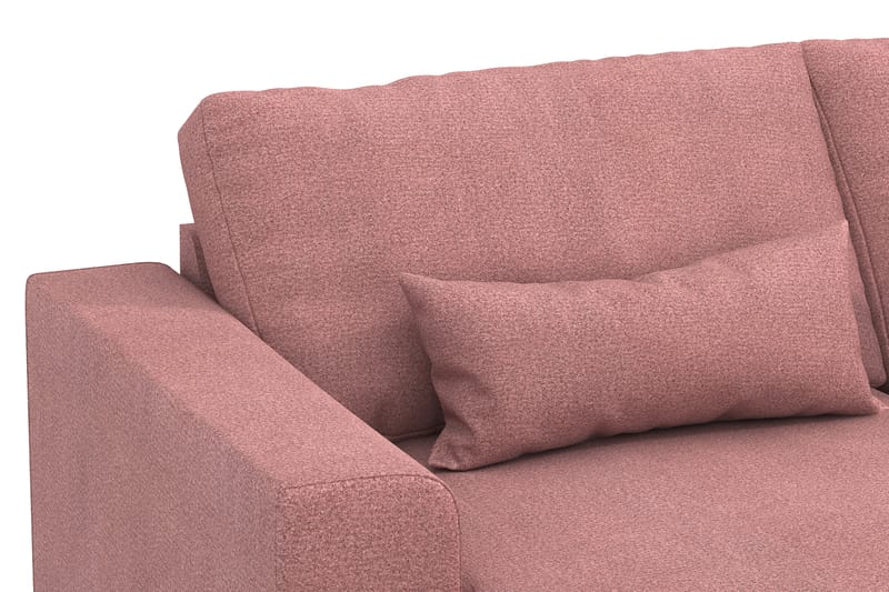 Copenhagen 4-sits Högervänd L-formad Divansoffa i Tyg - Rosa - Möbler - Soffa - Divansoffa & schäslongsoffa - 4 sits soffa med divan