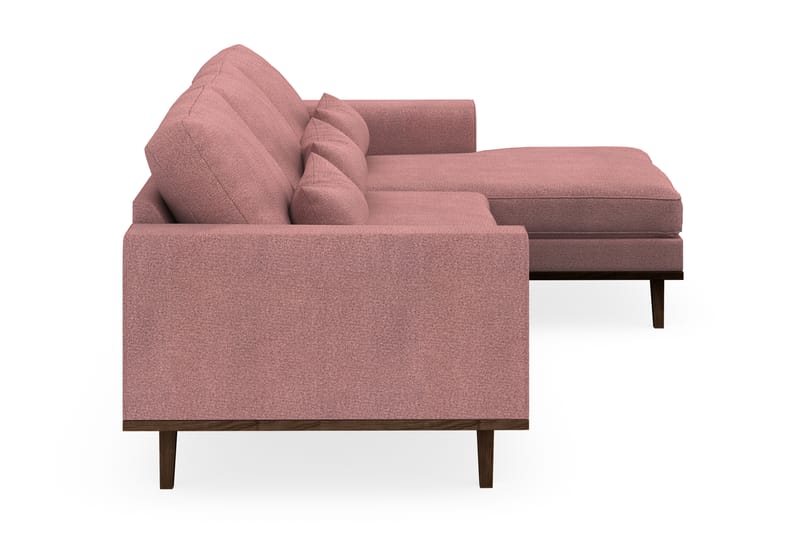 Copenhagen 4-sits Högervänd L-formad Divansoffa i Tyg - Rosa - Möbler - Soffa - Divansoffa & schäslongsoffa - 4 sits soffa med divan