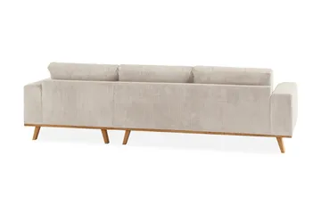 Copenhagen 4-sits Högervänd L-formad Djup Divansoffa i Manchester - Beige - Möbler - Soffa - Divansoffa & schäslongsoffa - 4 sits soffa med divan