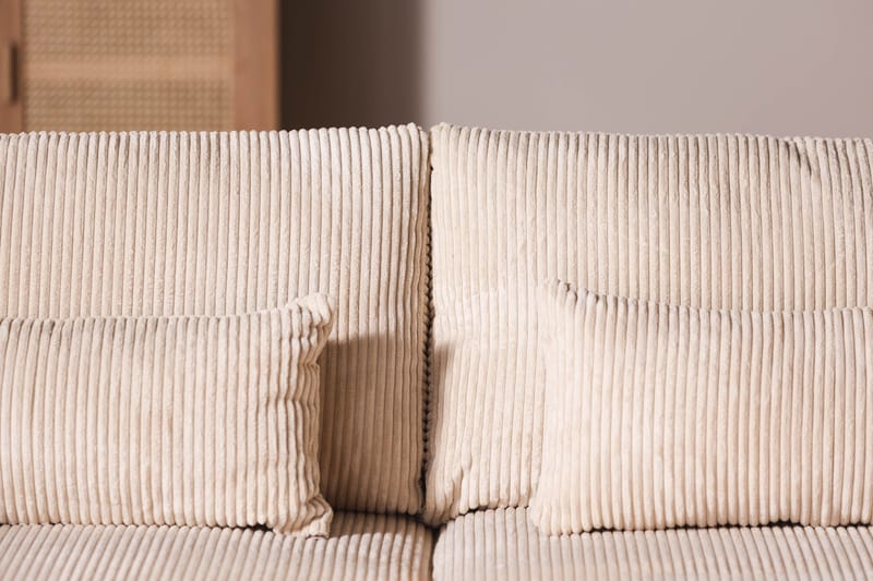 Copenhagen 4-sits Högervänd L-formad Schäslongsoffa i Manchester - Beige - Möbler - Soffa - Divansoffa & schäslongsoffa - 4 sits soffa med divan