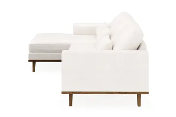 Copenhagen 4-sits Vänstervänd L-formad Divansoffa i Bouclé - Vit - Möbler - Soffa - Divansoffa & schäslongsoffa - 4 sits soffa med divan