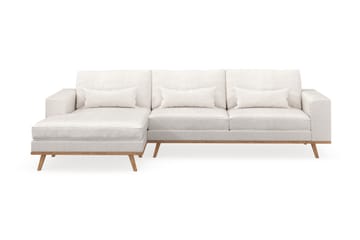 Copenhagen 4-sits Vänstervänd L-formad Divansoffa i Bouclé - Vit - Möbler - Soffa - Divansoffa & schäslongsoffa - 4 sits soffa med divan