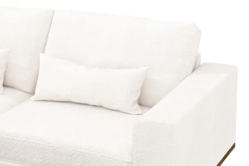 Copenhagen 4-sits Vänstervänd L-formad Divansoffa i Bouclé - Vit - Möbler - Soffa - Divansoffa & schäslongsoffa - 4 sits soffa med divan